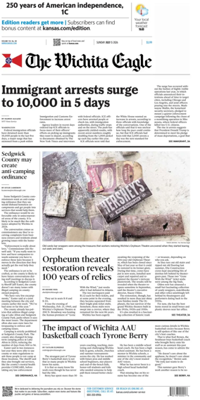 Cover of The Wichita Eagle (Sunday)