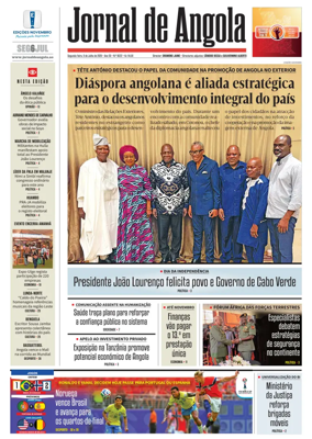 Cover of Jornal de Angola