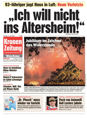 Cover of Kronen Zeitung