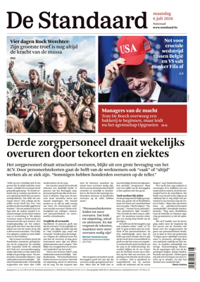 Cover of De Standaard