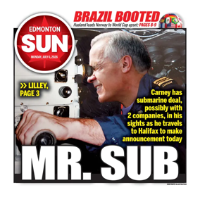 Cover of Edmonton Sun