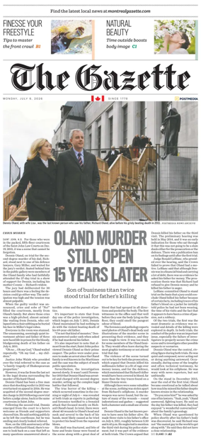 Cover of Montreal Gazette