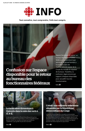 Cover of Radio-Canada Info
