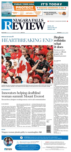 Cover of The Niagara Falls Review