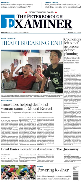 Cover of The Peterborough Examiner