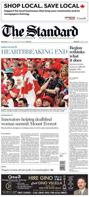 Cover of The Standard (St. Catharines)