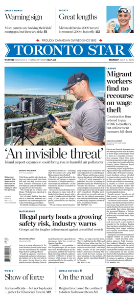 Cover of Toronto Star
