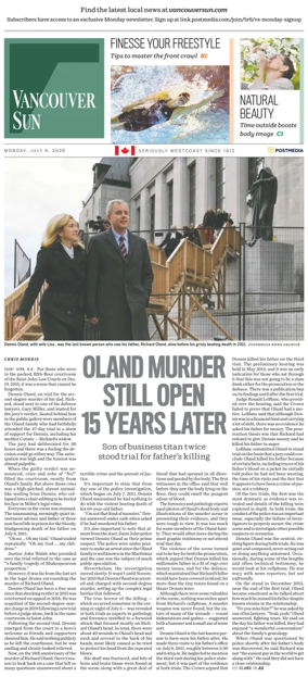 Cover of Vancouver Sun