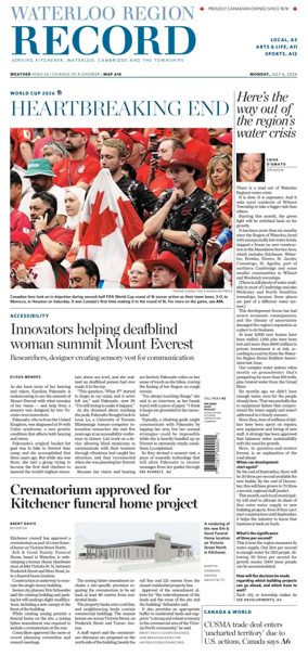 Cover of Waterloo Region Record