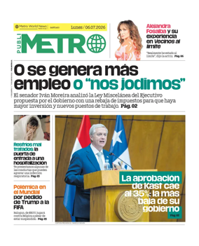 Cover of Publimetro Chile
