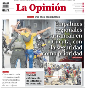 Cover of La Opinion