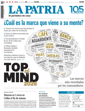 Cover of La Patria (Colombia)