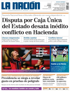 Cover of La Nacion (Costa Rica)