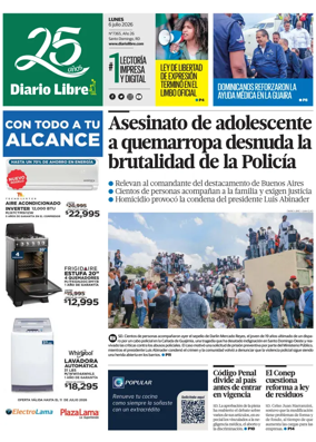 Cover of Diario Libre (Republica Dominicana)