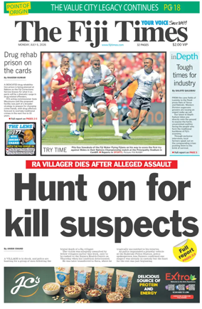 Cover of The Fiji Times