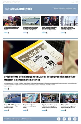 Cover of Euronews Business (Portuguese)