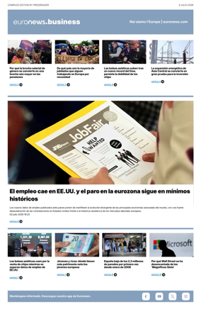 Cover of Euronews Business (Spanish) Compiled Edition