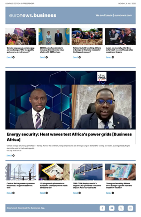 Cover of Euronews Business