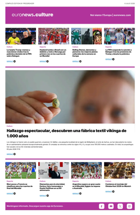 Cover of Euronews Culture and Sport (Spanish) Compiled Edition