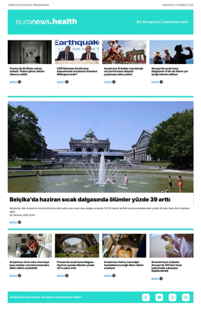 Cover of Euronews Health (Turkish) Compiled Edition