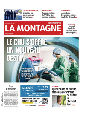 Cover of La Montagne (Clermont-Metropole)