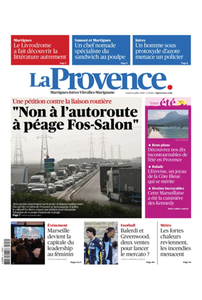 Cover of La Provence Martigues-Istres-Vitrolles-Marignane