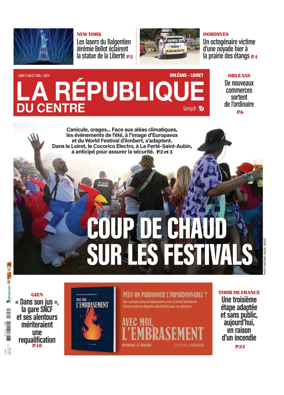 Cover of La Republique du Centre (Orleans - Loiret))