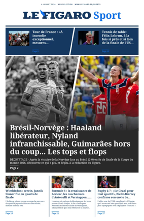 Cover of Le Figaro Sport