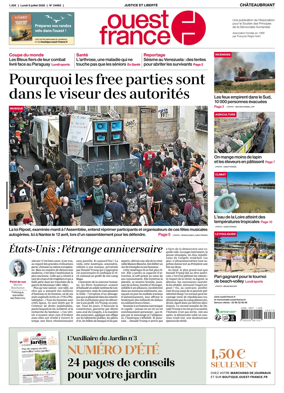 Cover of Ouest France (Chateaubriant)