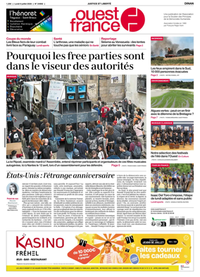 Cover of Ouest France (Dinan)