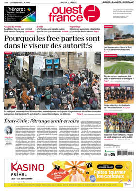 Cover of Ouest-France (Lannion / Paimpol / Guingamp)