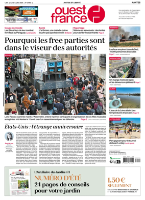 Cover of Ouest France (Nantes)