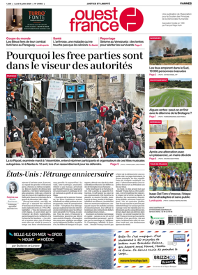 Cover of Ouest France (Vannes)