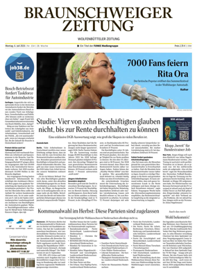 Cover of Braunschweiger Zeitung (Braunschweig)