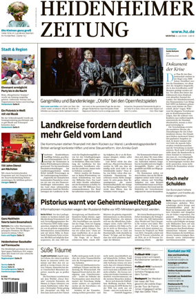 Cover of Heidenheimer Zeitung
