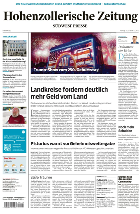 Cover of Hohenzollerische Zeitung