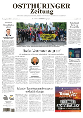 Cover of Ostthuringer Zeitung (Posneck)