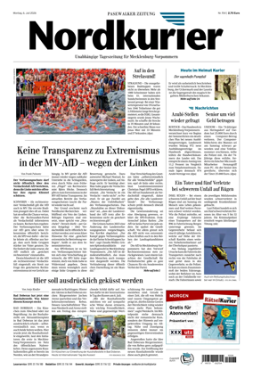 Cover of Pasewalker Zeitung