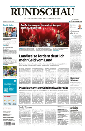 Cover of Rundschau fur den Schwabischen Wald – Der Kocherbote