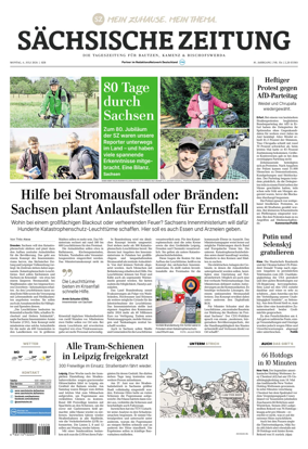 Cover of Sachsische Zeitung (Bautzen Kamenz & Bischofswerda)