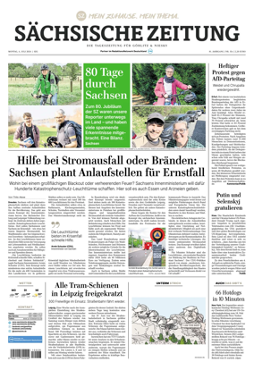 Cover of Sachsische Zeitung (Gorlitz & Niesky)
