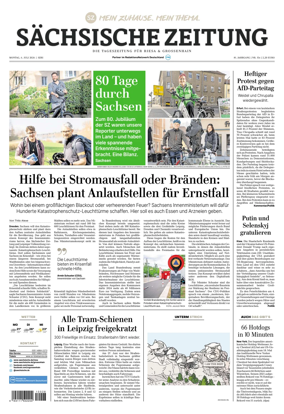 Cover of Sachsische Zeitung (Riesa & Grossenhain)