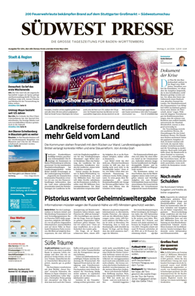 Cover of Sudwest Presse
