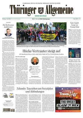 Cover of Thuringer Allgemeine (Apolda)