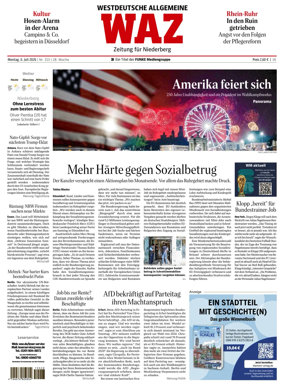 Cover of Westdeutsche Allgemeine Zeitung (Velbert)