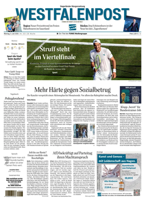 Cover of Westfalenpost (Siegen)