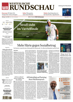 Cover of Westfalische Rundschau (Meschede)