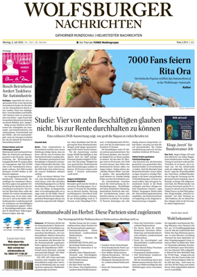 Cover of Wolfsburger Nachrichten (Wolfsburg-Gifhorn)