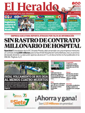 Cover of Diario El Heraldo