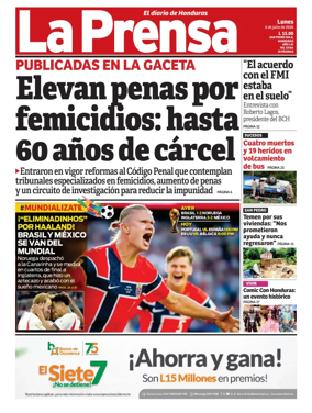 Cover of Diario La Prensa